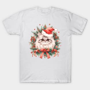 Christmas Persian Cat T-Shirt